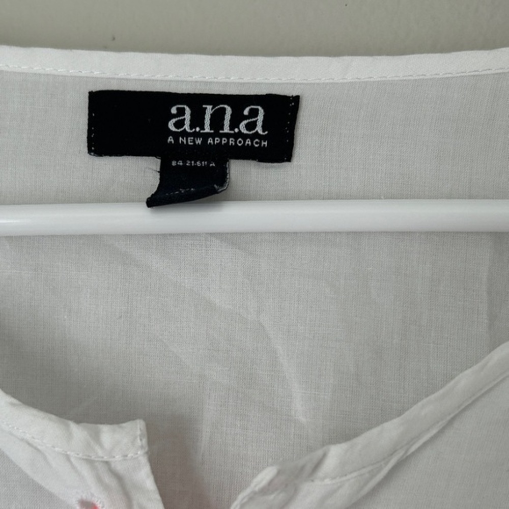Ana White and Pink Embroidered Women's Top - Picture 5 of 12
